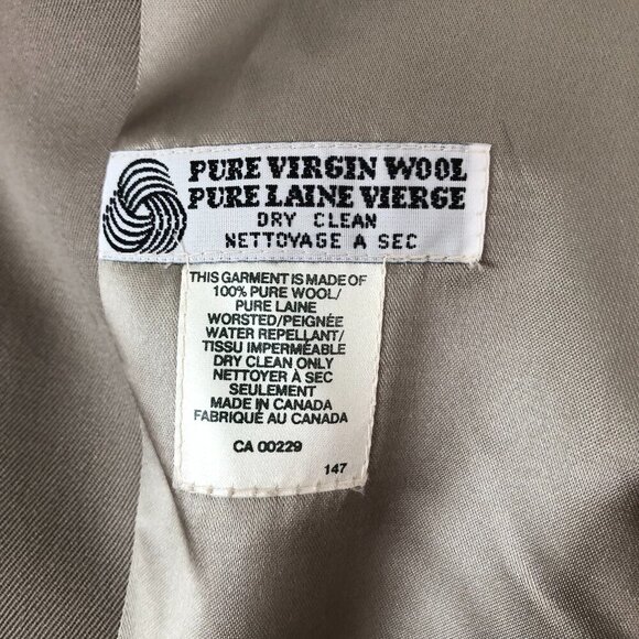 Vintage Wool Overcoat by Aquascutum - Picture 11 of 12